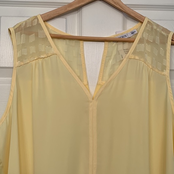 Ricki's Tops - NWT Ricki’s Yellow Tank Blouse XXL